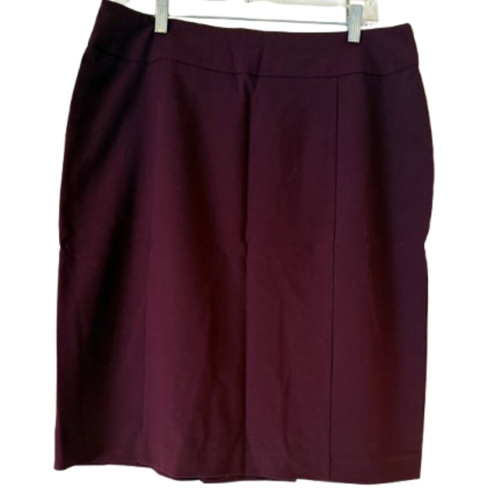 Loft Pencil Skirt - Wine - 10